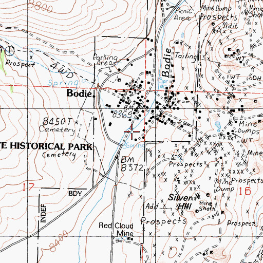 Topographic Map of Campana House, CA