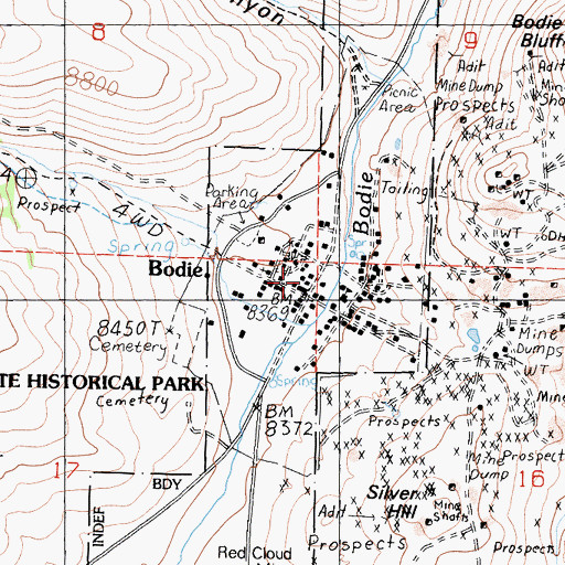 Topographic Map of Lottie Johl House, CA
