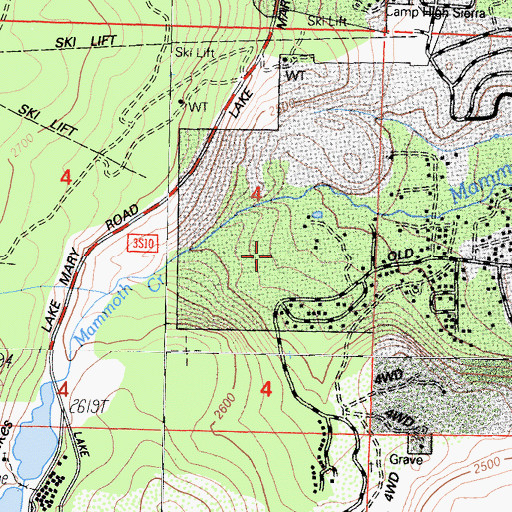 Topographic Map of Valentine Reserve Ecological Study Area, CA