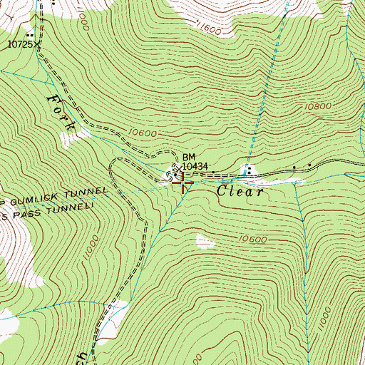 Topographic Map of Butler Gulch, CO