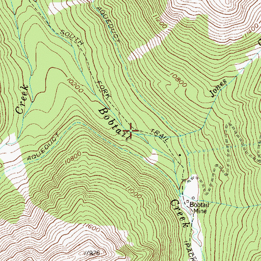 Topographic Map of Jones Creek, CO