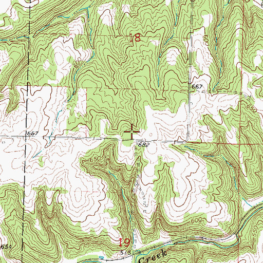 Topographic Map of Finley Chapel (historical), IL