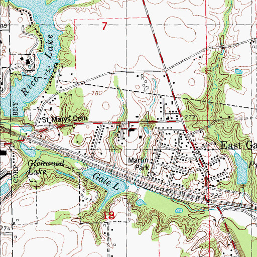Topographic Map of Raymond R Marquith Elementary School, IL