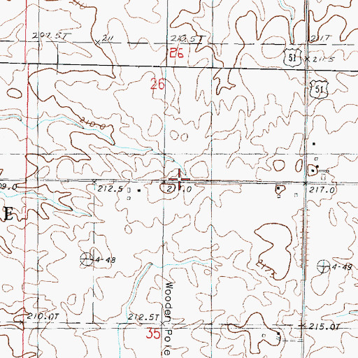 Topographic Map of Interchange 41, IL