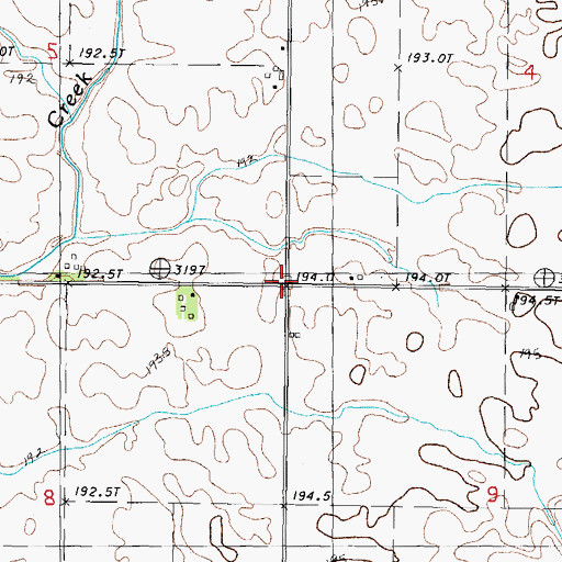Topographic Map of Otter (historical), IL