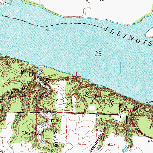 Topographic Map of Owl Canyon, IL