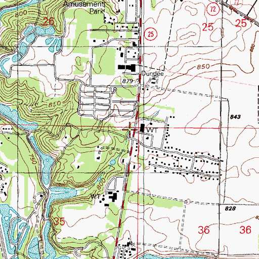 Topographic Map of School Number 33 (historical), IL
