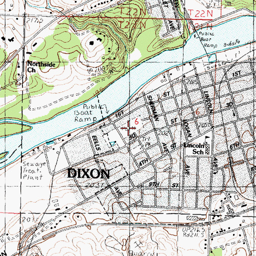 Topographic Map of Reynolds Field, IL