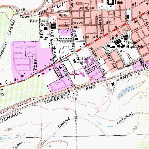 Topographic Map of Oak Valley Hospital, CA
