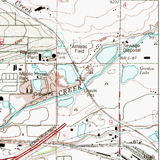 Topographic Map of Little Dry Creek, CO