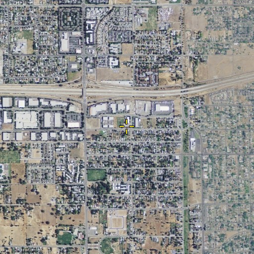 Aerial/Satellite Image of Kingdom Hall Jehovahs Witnesses, CA