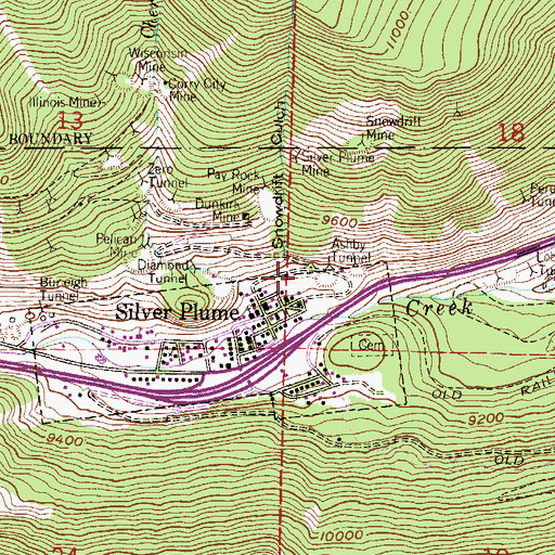 Topographic Map of Snowdrift Gulch, CO