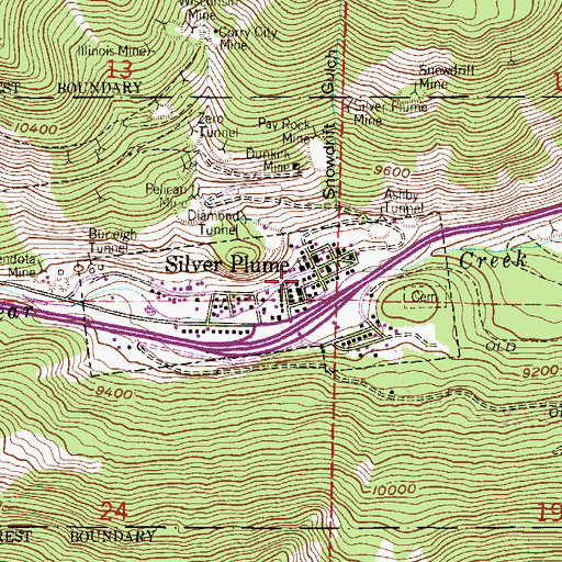 Topographic Map of Cherokee Creek, CO
