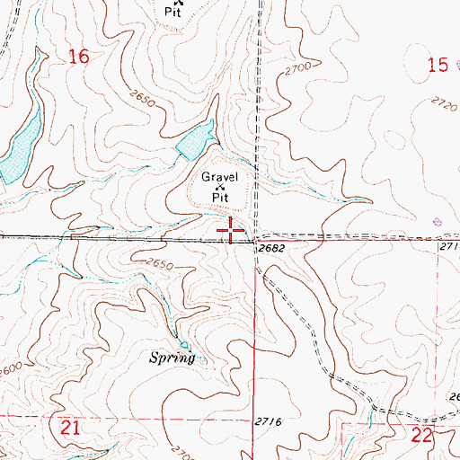 Topographic Map of Rose Hill School (historical), MT