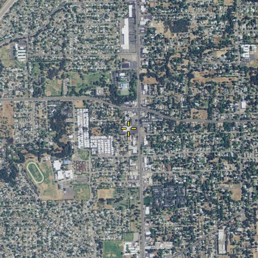Aerial/Satellite Image of Farmers Center Shopping Center, CA