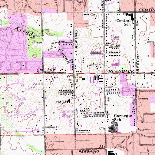 Topographic Map of Almondale Academy, CA