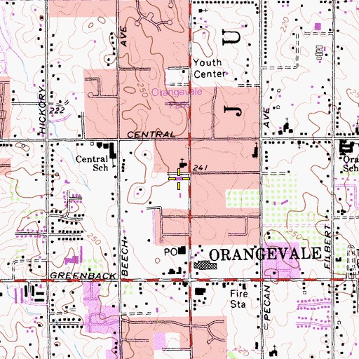 Topographic Map of Family Christian Academy, CA