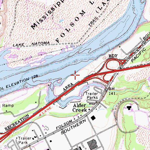 Topographic Map of Nimbus Flat, CA