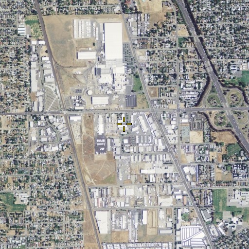 Aerial/Satellite Image of New Harvest Christian Fellowship Church, CA