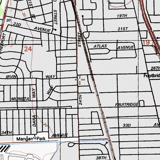 Topographic Map of Nichiren Buddhist Church, CA
