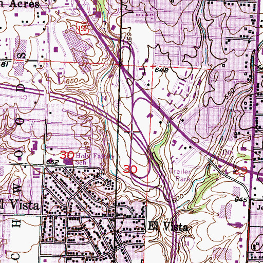 Topographic Map of Interchange 89, IL