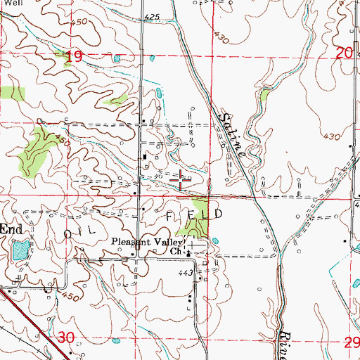 Topographic Map of Halltown (historical), IL