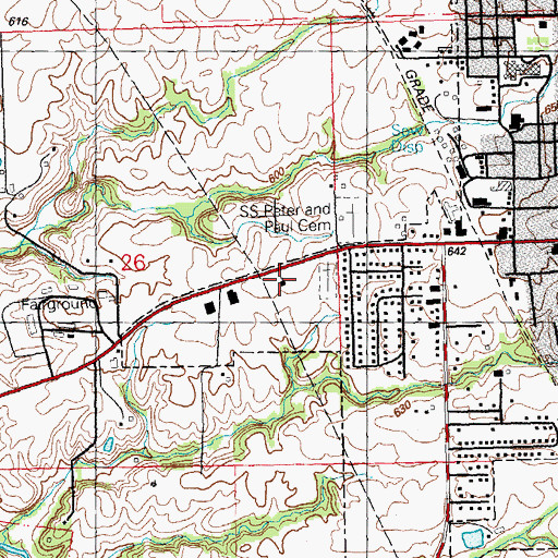 Topographic Map of The Church of Jesus Christ of Latter Day Saints, IL