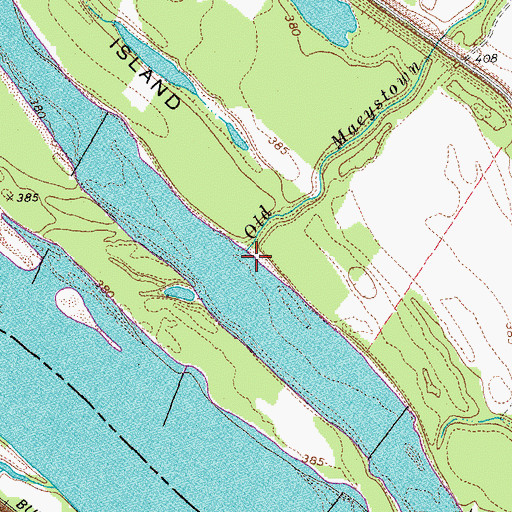 Topographic Map of Penitentiary Point, IL