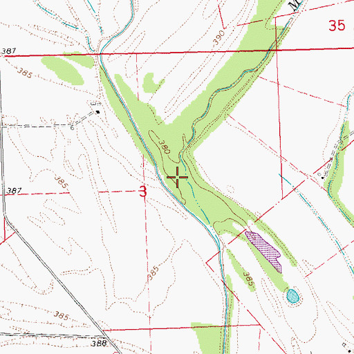 Topographic Map of Rainer Lake, IL