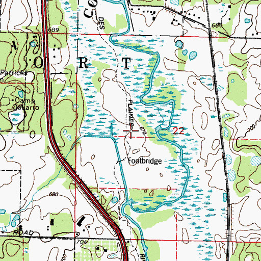 Topographic Map of Sterling Lake Forest Preserve, IL