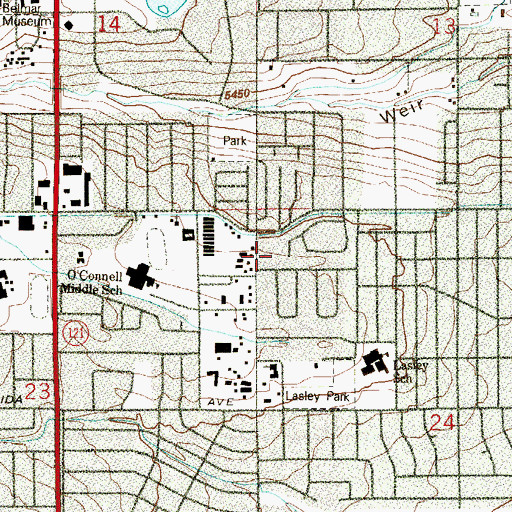 Topographic Map of Lasley Cottage School Number 3 (historical), CO