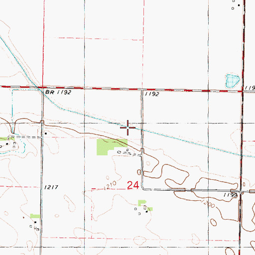 Topographic Map of Ditch Number 41, IA