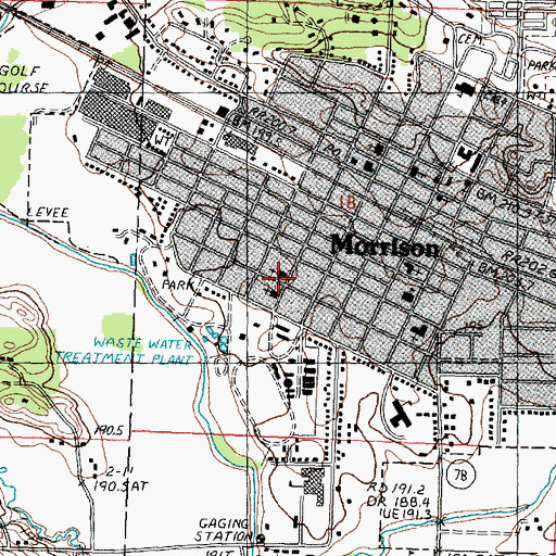 Topographic Map of Morrison Christian Reformed Church, IL