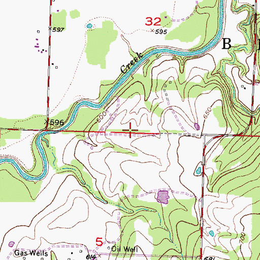 Topographic Map of Township of Bixby, OK