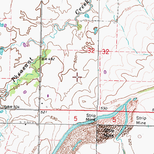 Topographic Map of Township of Liberty, OK