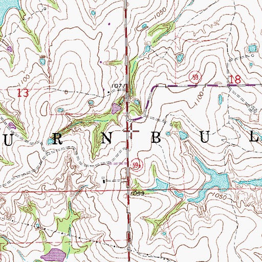 Topographic Map of Township of Turnbull, OK