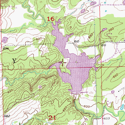 Topographic Map of Township of Murray, OK