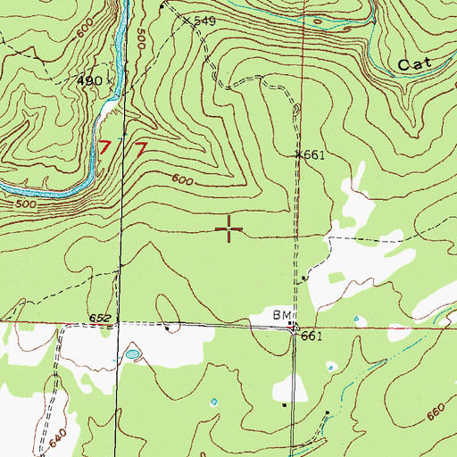 Topographic Map of Township of Farris, OK