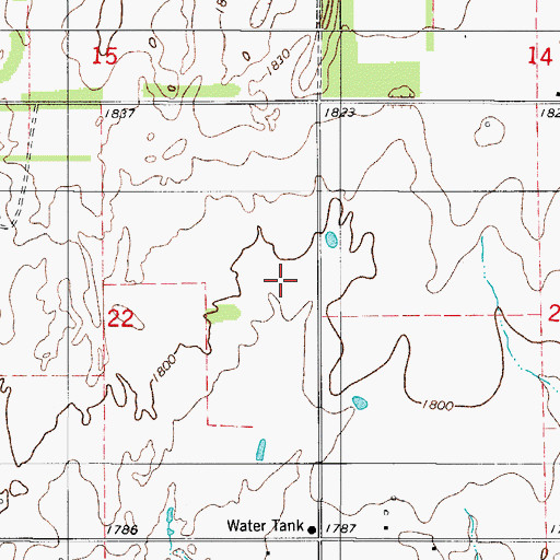 Topographic Map of Township of North Elk, OK