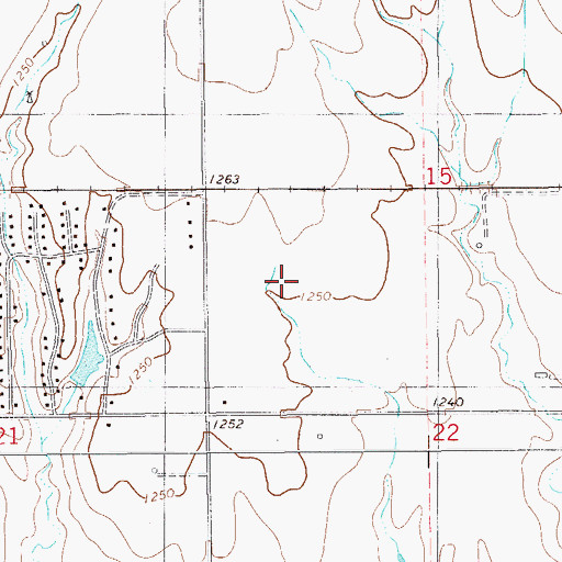 Topographic Map of Township of Logan, OK