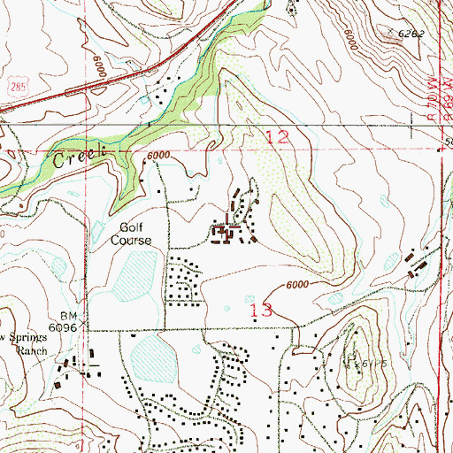 Topographic Map of Western Bible Institute, CO