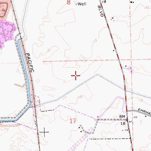 Topographic Map of Mesa Grande Park, CA