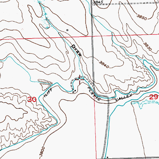 Topographic Map of Simpsons Draw, CO