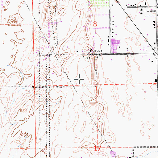 Topographic Map of Churchhill Downs Community Park, CA