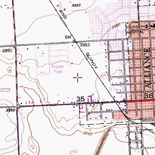 Topographic Map of Hal Murray Softball Complex, NE
