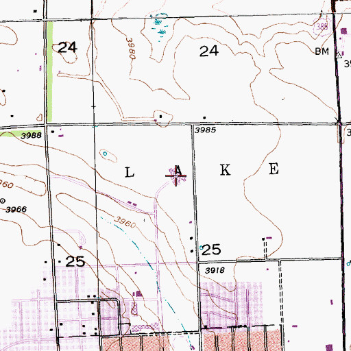 Topographic Map of Box Butte Medical Center, NE