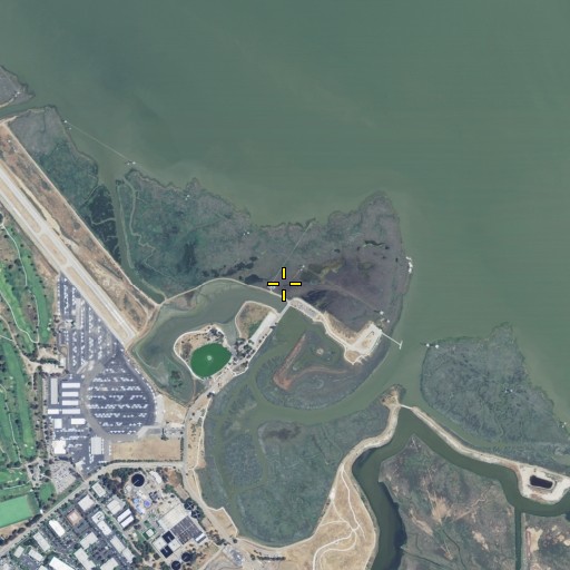 Aerial/Satellite Image of Baylands Nature Interpretive Center, CA