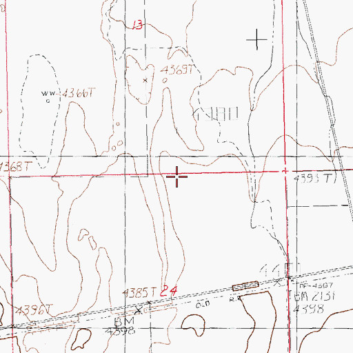 Topographic Map of Middle Animas Cemetery, NM