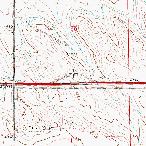 Topographic Map of Kimball Rest Area, NE