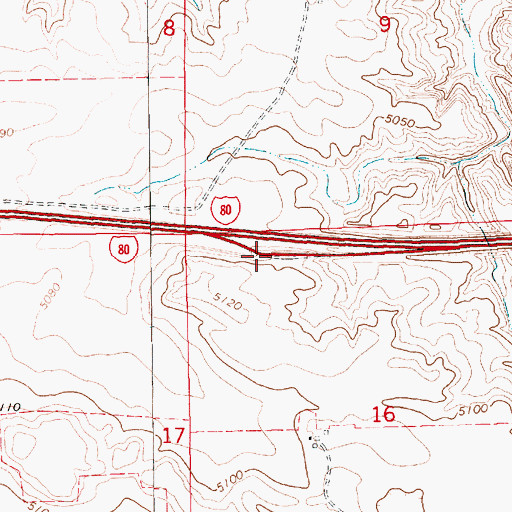 Topographic Map of Nebraska Historical Marker, NE